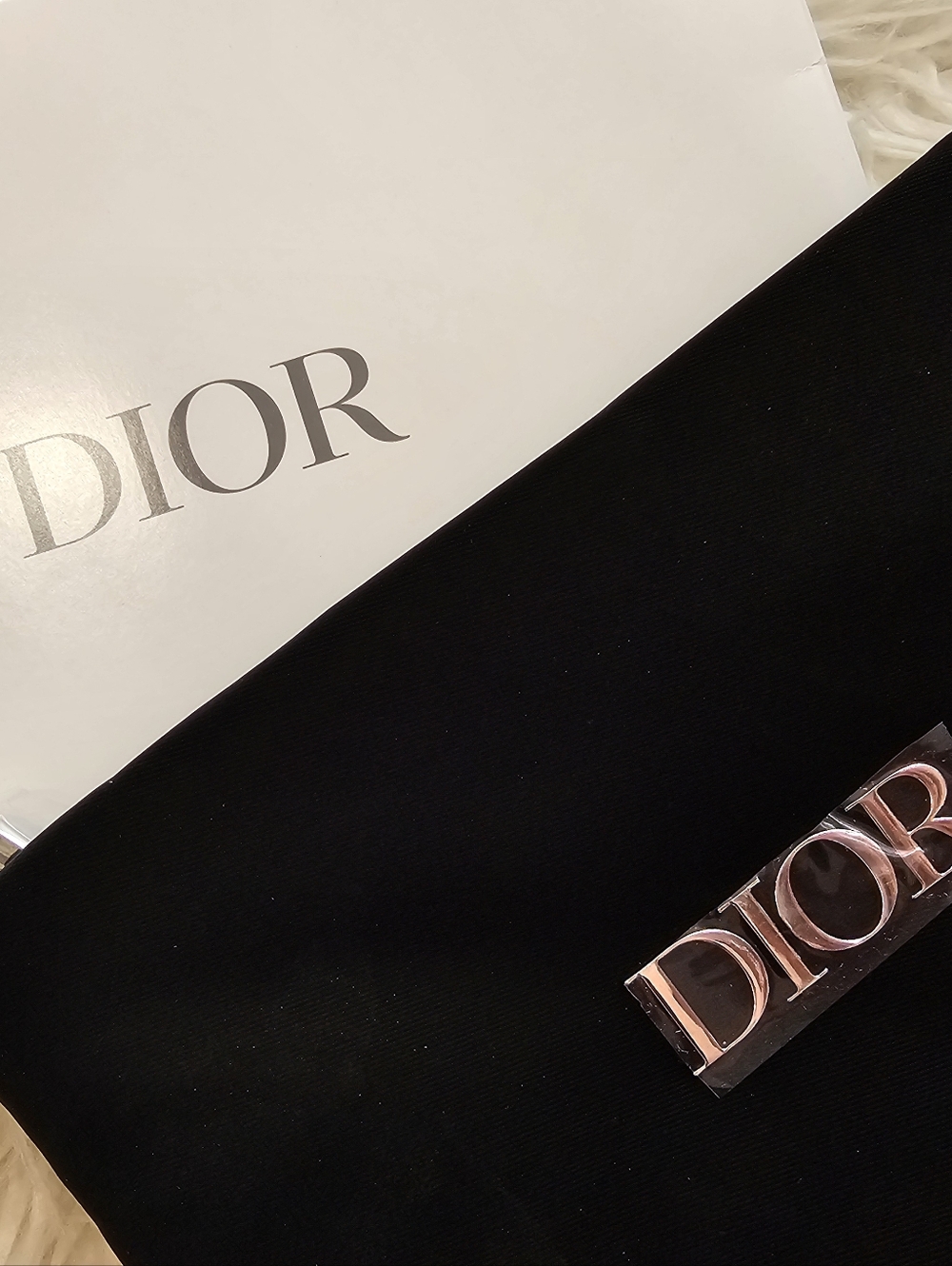 Dior Black Velvet Trousse Cosmetic Clutch Pouch with Box NIB - Picture 2 of 10